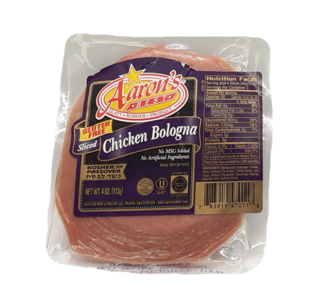 SLICD CHKN BOLOGNA 4 OZ