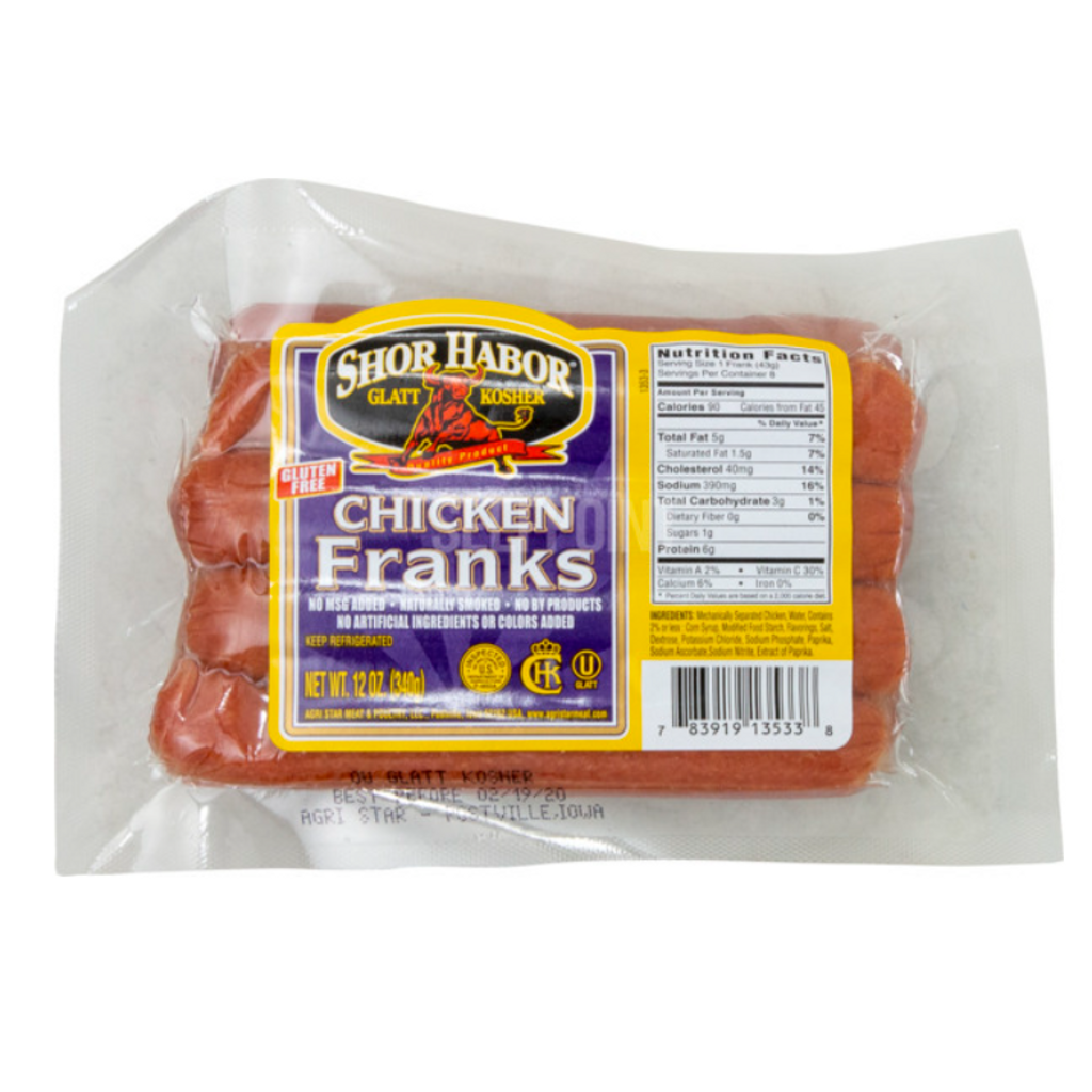 Franks, Chicken – Shor Habor 12 oz